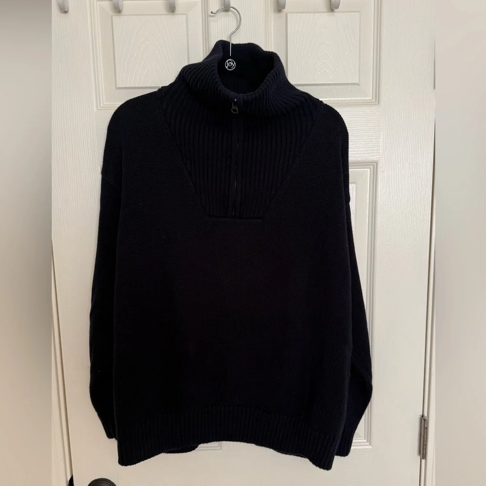 Zara Heavy Knit Zip Sweater